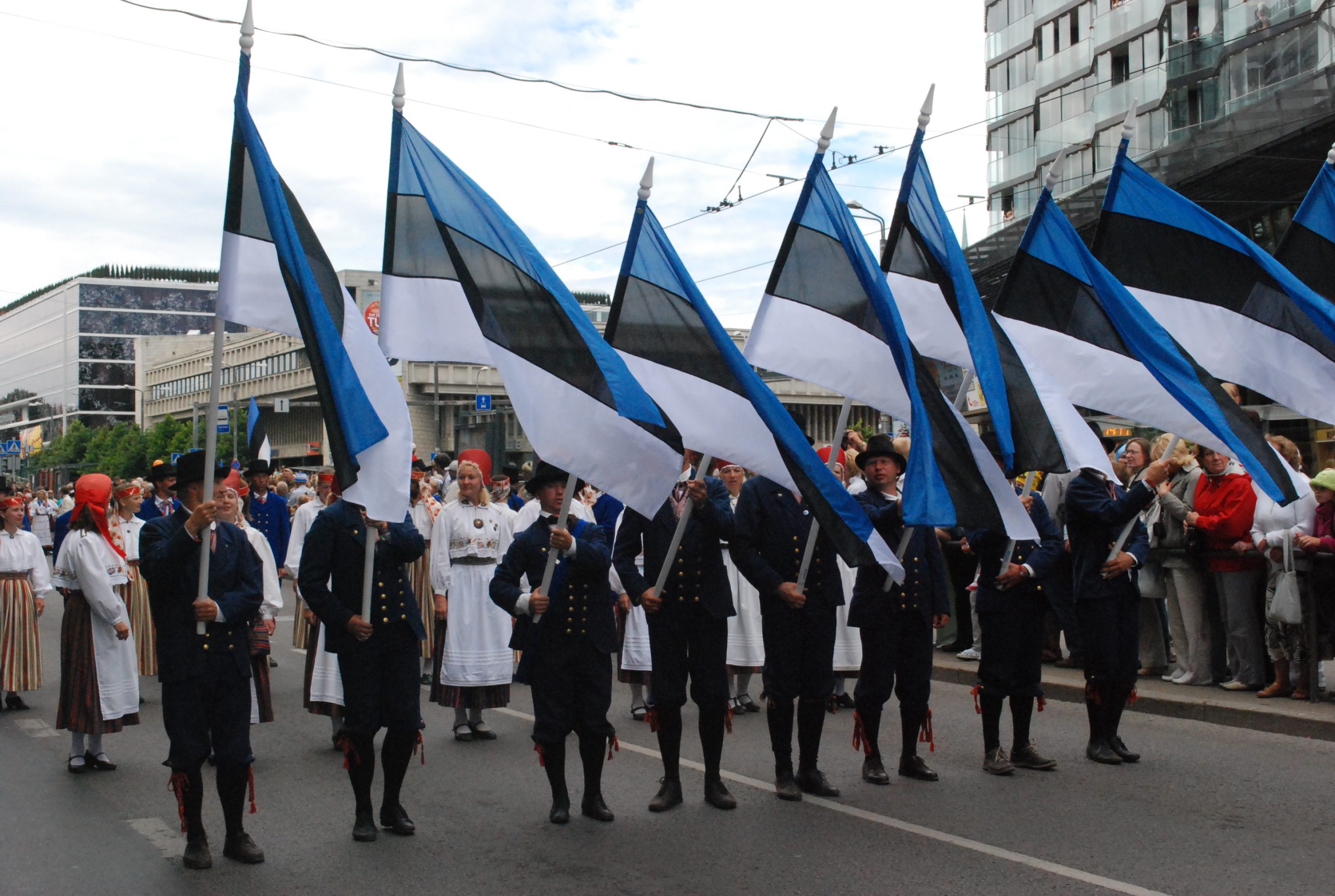 The Estonian community in Lakewood, New Jersey: Estonian Song and Dance Festival parade in Tallinn, 2009