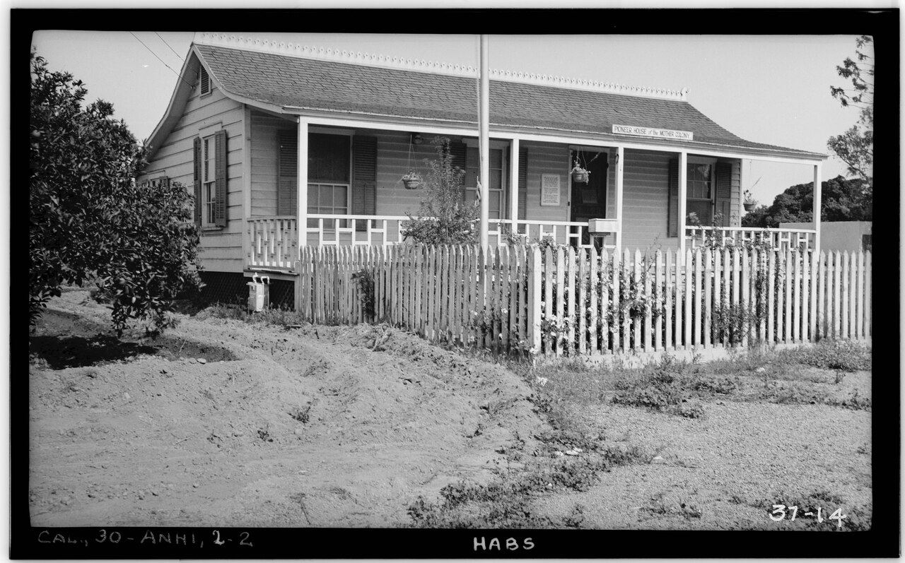 The Mother Colony House in Anaheim, California, the first wooden home built by the 1857 German wine colony