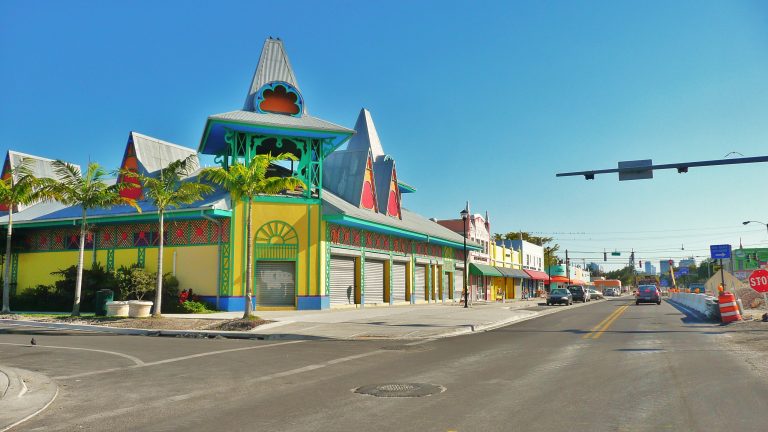 The Haitian community in Little Haiti, Miami