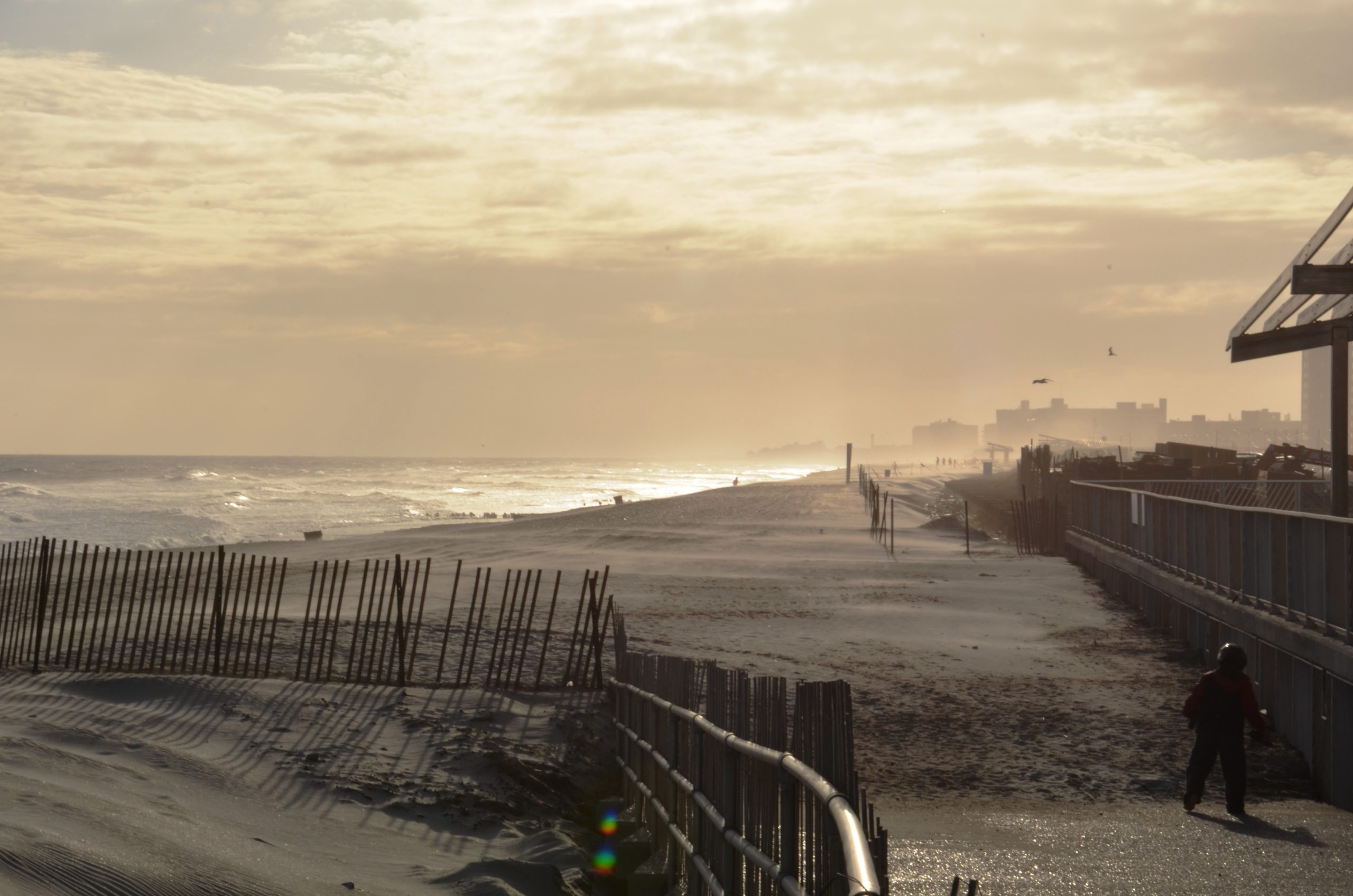 The Irish-American community in Rockaway Beach, Queens, with the Atlantic at dusk on the Irish Riviera