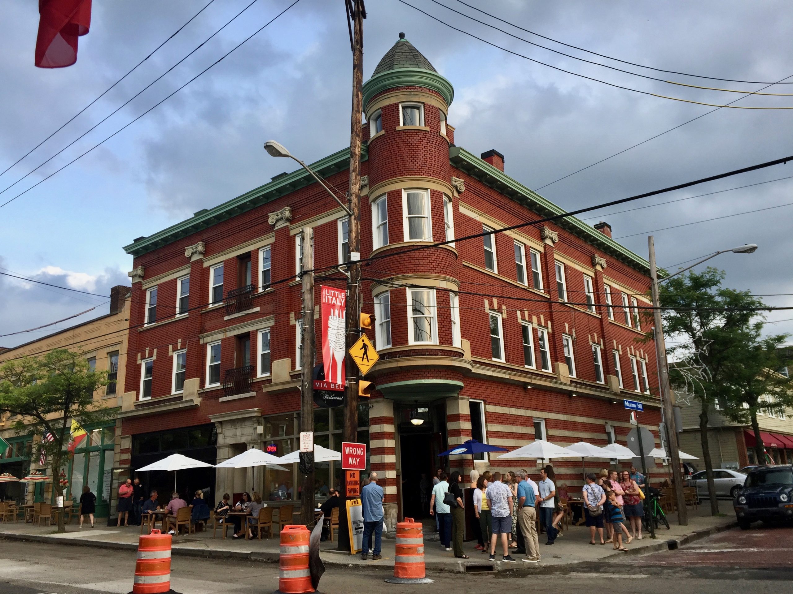 The Italian community on Mayfield Road in Little Italy, Cleveland