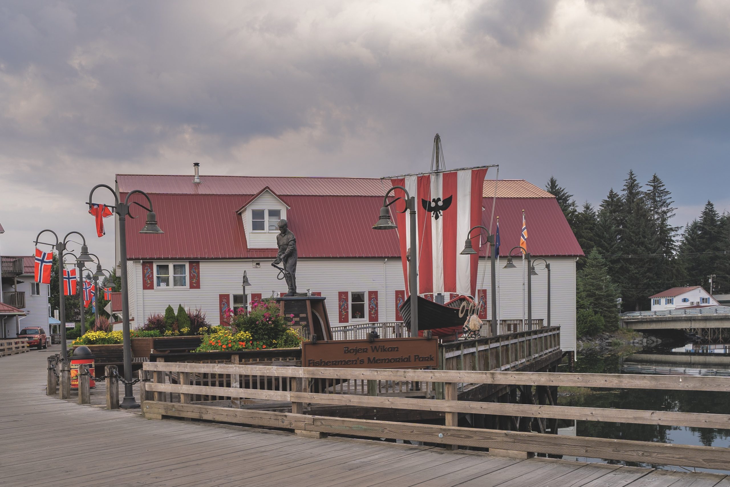 The Norwegian community in Petersburg, Alaska — Sons of Norway Hall on Sing Lee Alley