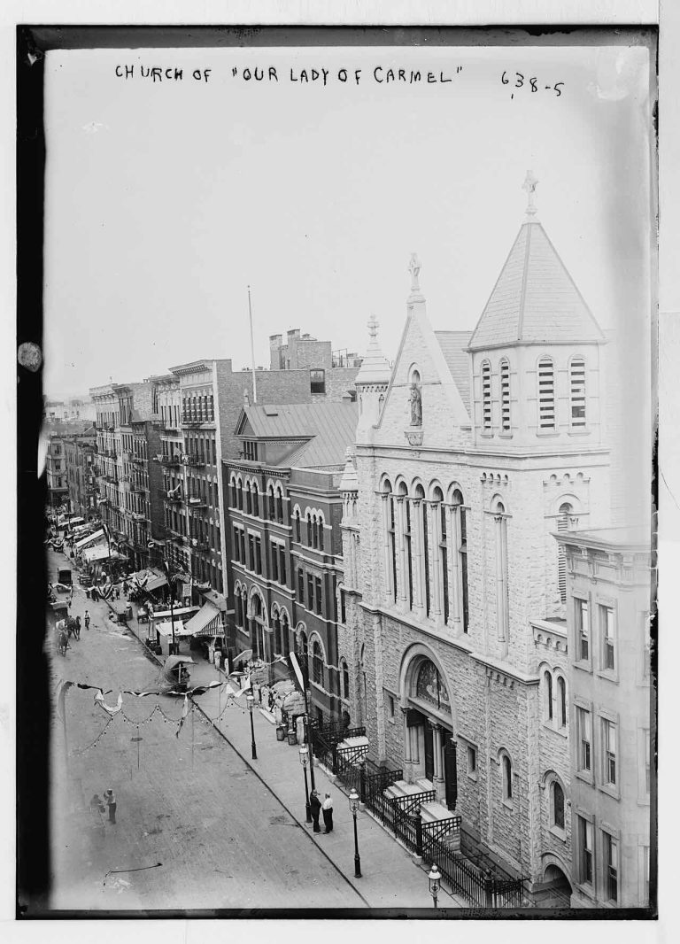 The Italian community in East Harlem, Manhattan