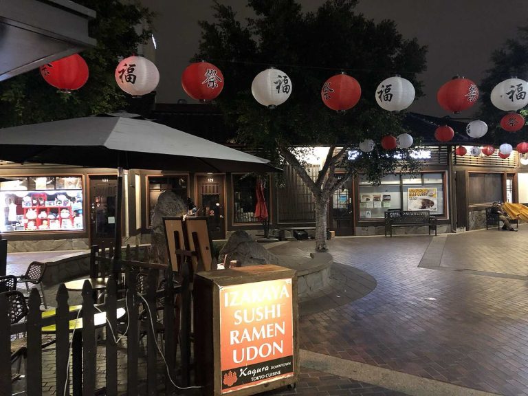 The Japanese community in Little Tokyo, Los Angeles