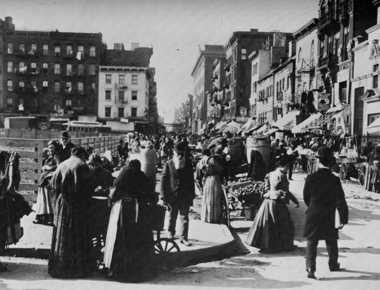 The Jewish community on the Lower East Side, Manhattan