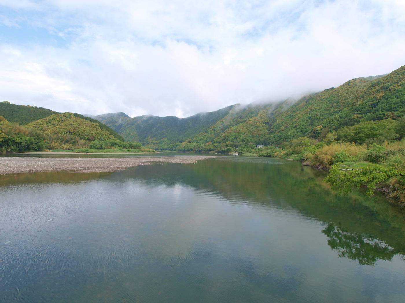 The Nakamura surname: the Shimanto River at Nakamura, Kochi